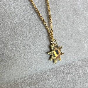 Gold plated Sterling Silver North Star Necklace
